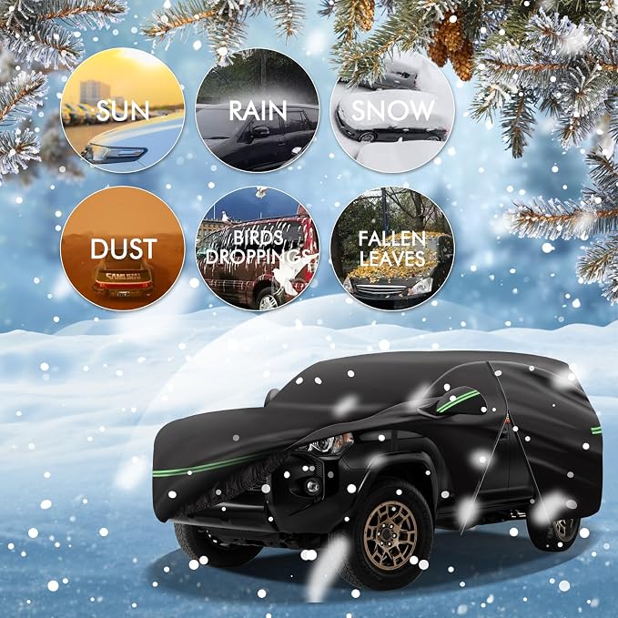 for 2002-2023 Toyota 4runner Car Cover 210D Outdoor Waterproof UV Protection - Image 8