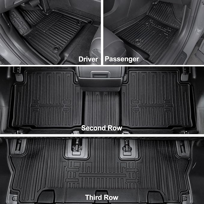 Floor Mats for 2025 Hyundai Santa Fe, All Weather TPE Cargo Mat - Image 2