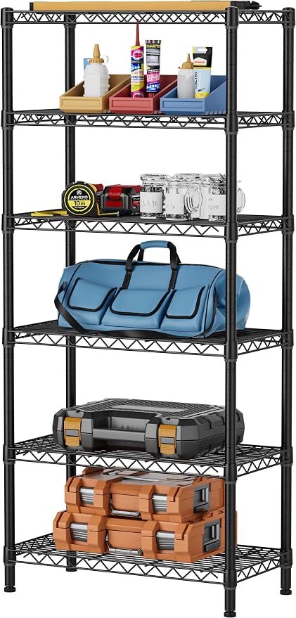SINGAYE 6 Garage Heavy Duty Shelving Unit Kitchen Pantry Close Home Organizers by SINGAYE