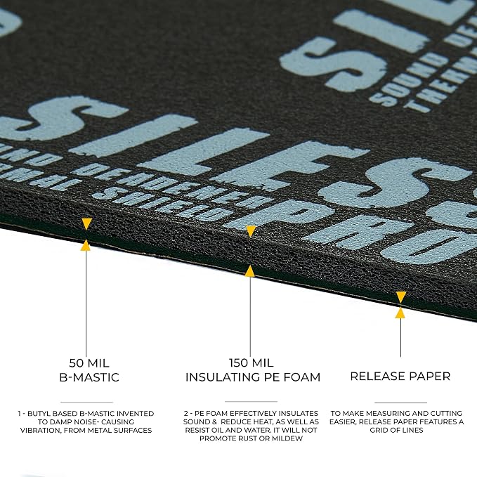 Siless LinerPRO 2in1 200 mil 36 sqft Car Sound Deadening & Heat Insulation - Image 2