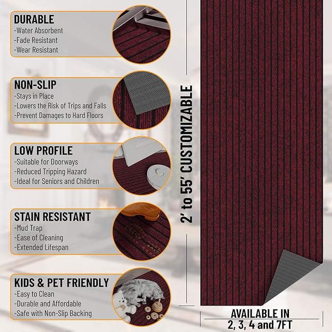 Ottomanson Mud Mat 2' x 2' Entryway Rug - Image 3