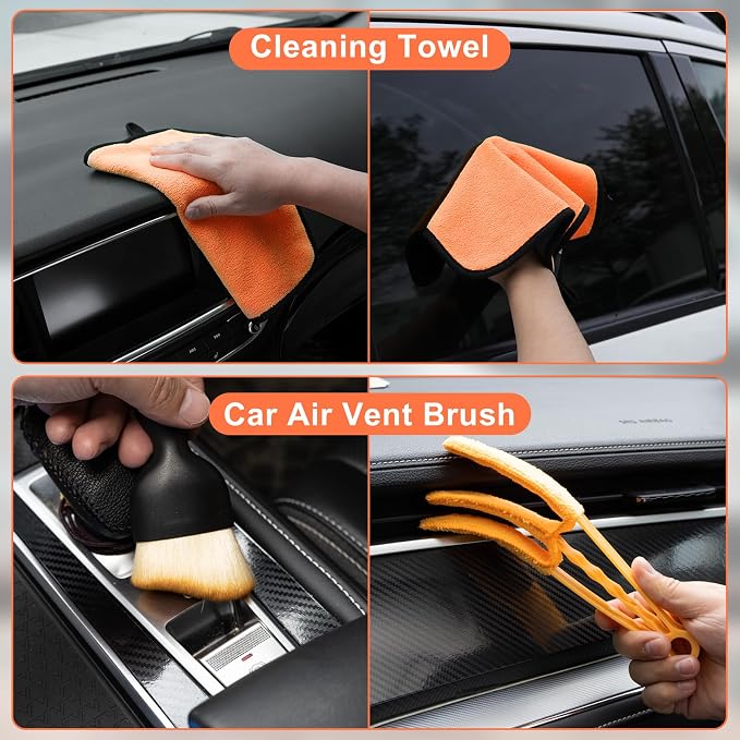 Viewsun Windshield Cleaner Tool, Detailing Kit Cleaner, Detailing Brush - Image 6