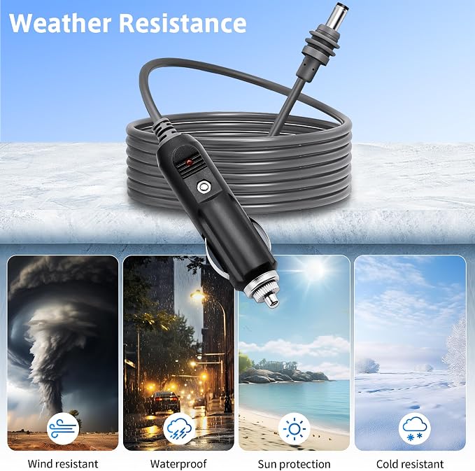 Starlink Mini Cable 12V 24V Car Adapter 10FT/3M Cigarette Lighter to DC Cord - Image 4