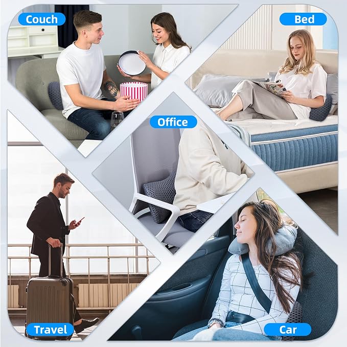 Lumbar Pillow, Memory Foam Lumbar Support Pillow - Image 8