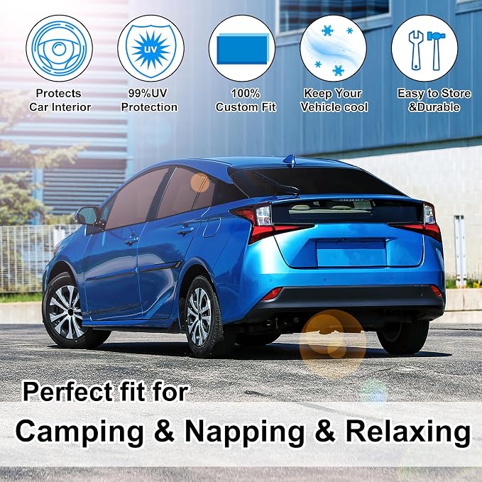 TINGLU Window Shades for Toyota Prius Hatchback 2016-2022 Accessories Car Side - Image 6