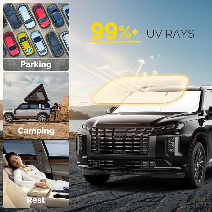 Car Windshield Sun Shade Compatible - Image 2