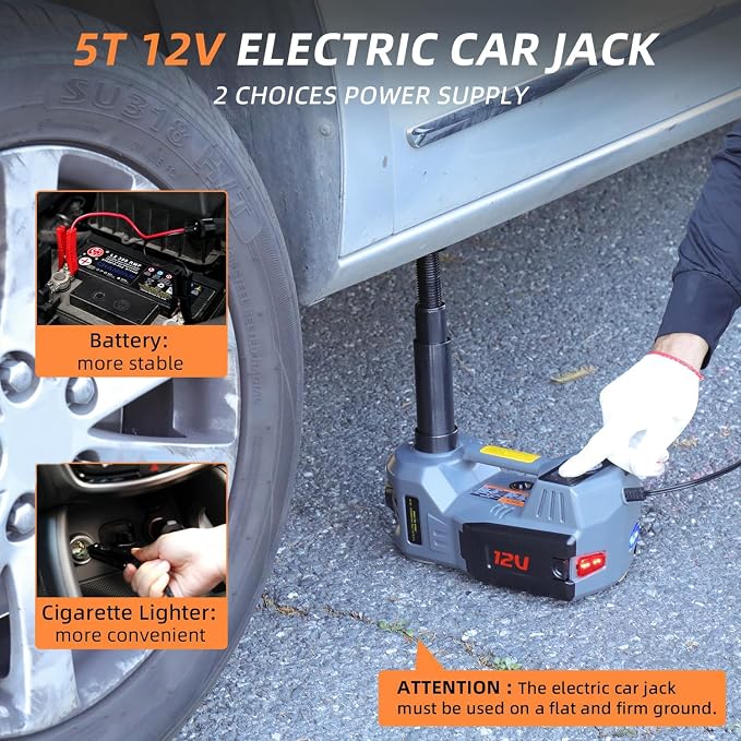 STANDTALL Electric Car Jack Kit 5T 12V Electric Floor Jack Lift - Image 6
