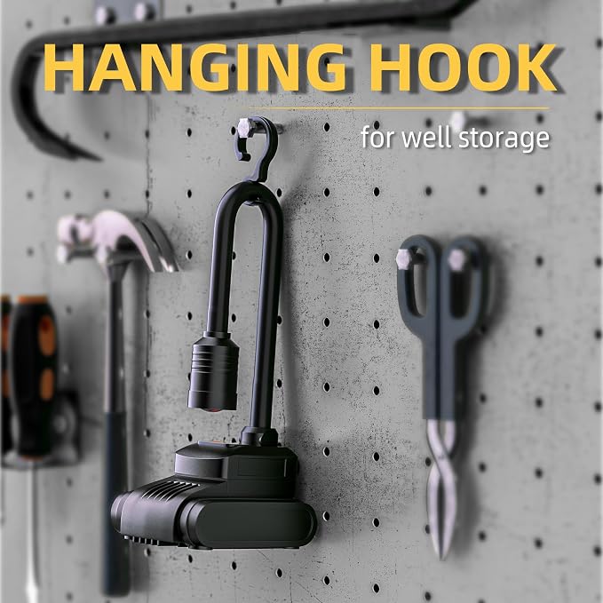 LED Work Light, 5000mAh Magnetic Gooseneck Light Rechargeable, 2000 Lumen - Image 6