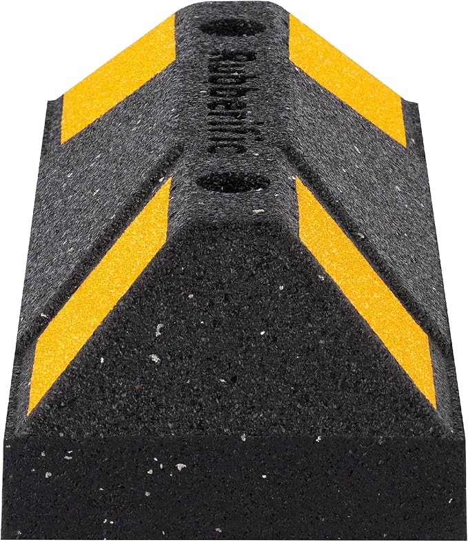 Rubberific Heavy Duty Rubber Parking Stop Durable Easy to Install Reflective - Image 3