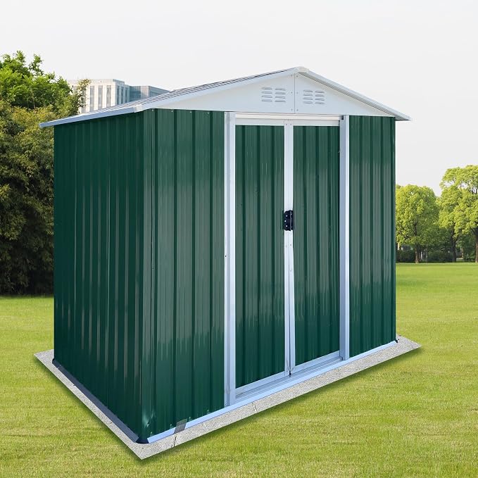 6x4 FT Outdoor Storage Shed, Metal Garden Shed by BNSPLY