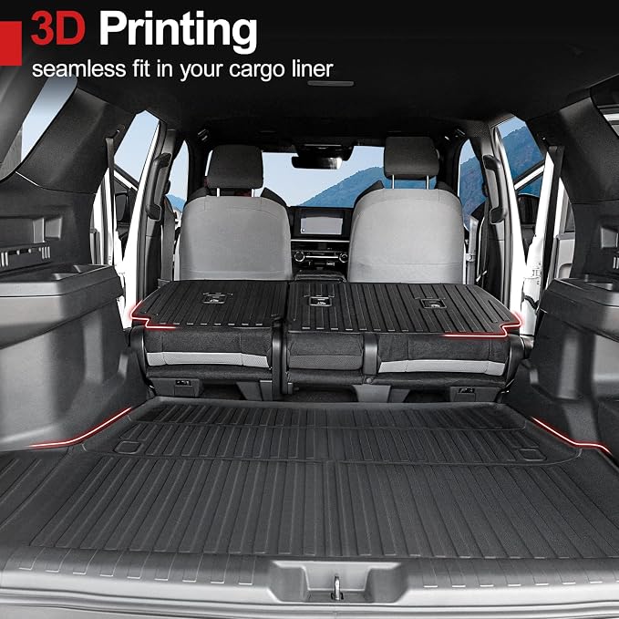 Cargo Liner & Backrest mat for 2025 Toyota 4Runner Fuel 5-Seater, Full Coverage - Image 2