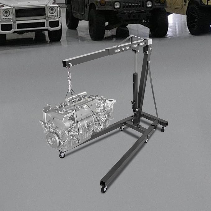 LOYALHEARTDY 1 Ton Hydraulic Engine Hoist, Folding Engine Lift - Image 8