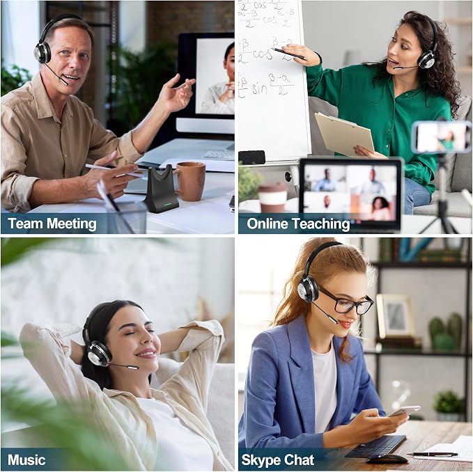 Wantek Wireless Headset with Mic - Image 6