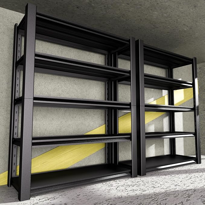 5-Tier Heavy Duty Garage Shelving Unit, 3000 LBS Capacity Metal Storage Rack by Nexvrtau