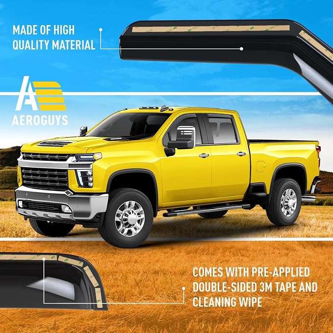 Extra Durable Window Deflectors In-Channel Visors Rain Guards Fit - Image 6