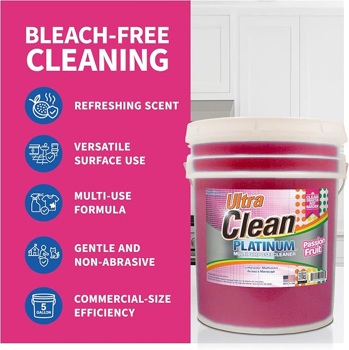 Ultra Clean Platinum Multipurpose Cleaner, Non-Abrasive and Bleach-Free - Image 3