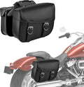 Nomad Leather Motorcycle Saddlebags Large Quick-Easy Universal Fit Throw Over by Nomad