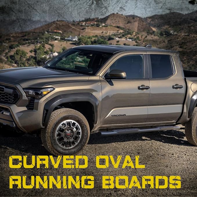 4.3 Inches Oval Tube Bar Running Boards Compatible - Image 2