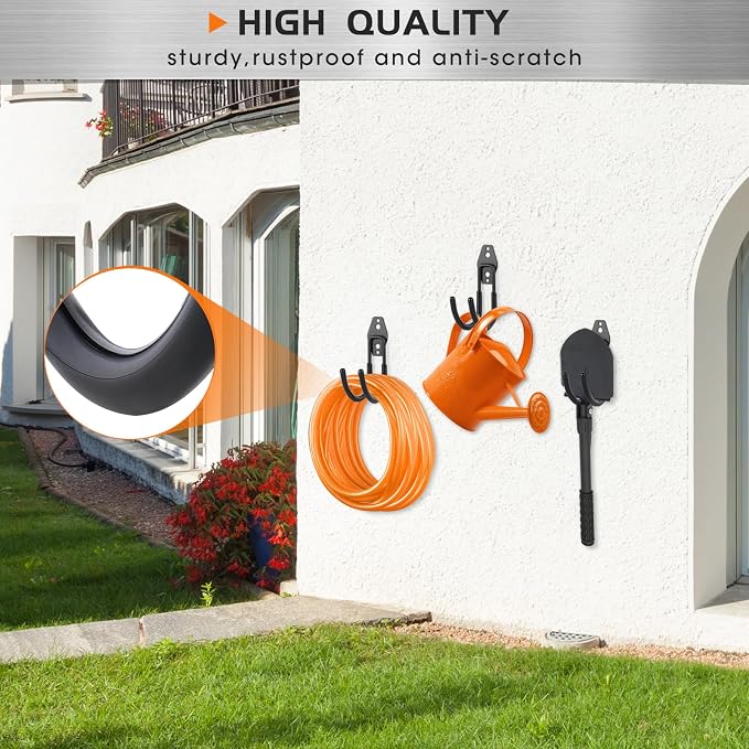 Garage Tool Hooks Wall Mount, 6 Pack Heavy Duty Storage Hooks - Image 6