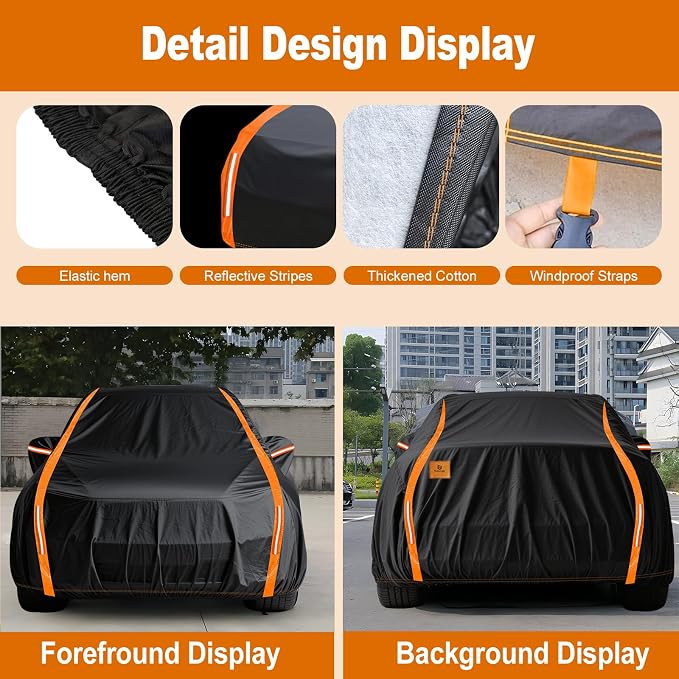Hatchback Car Cover Waterproof All Weather - Image 5