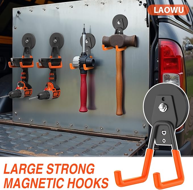 3Pcs Large Magnetic Hooks Heavy Duty - Image 4