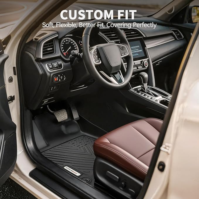 YITAMOTOR Floor Mats Fit for 2018-2024 Ford Expedition 7-Seater TPE All Weather - Image 2