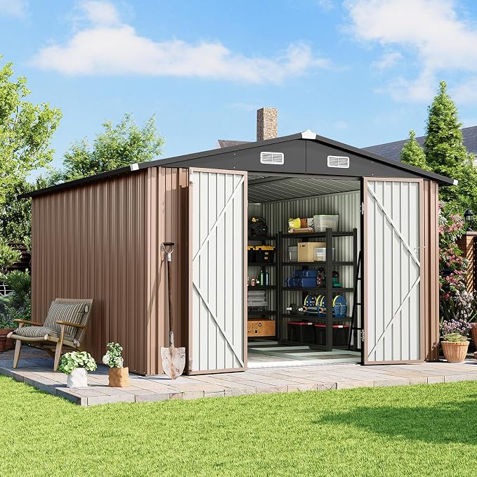 10x12 FT Outdoor Storage Shed by Breezestival