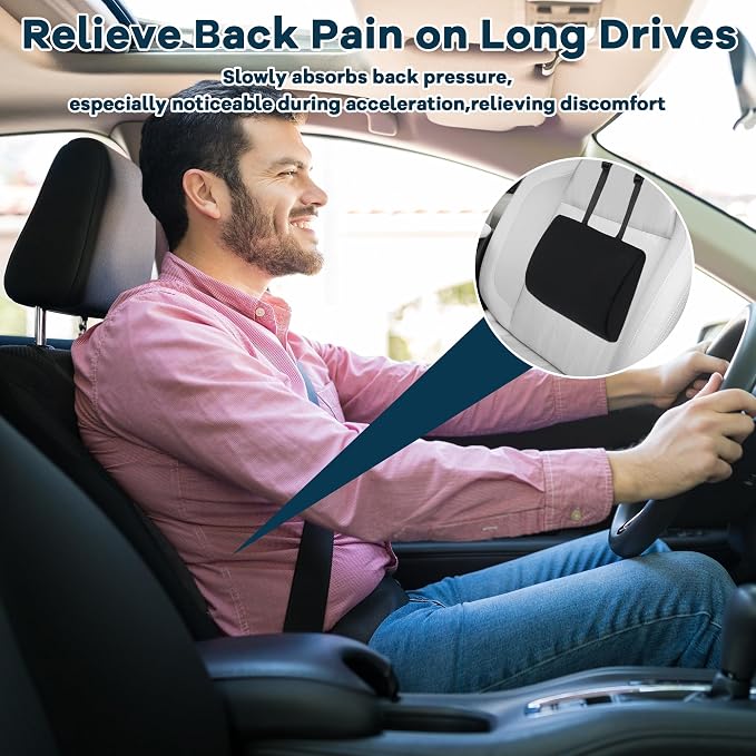 ROYALAY Lumbar Support Pillow for Car Seat Driver, Car Seat Cushions - Image 7