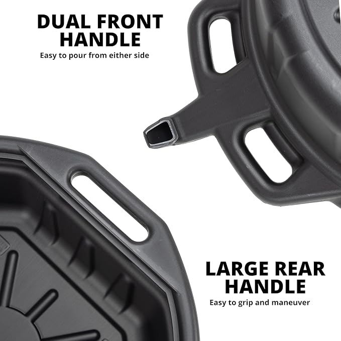 NEIKO 20760A Large Oil Drain Pan, 4 Gallon Capacity, Motor Oil Drip Catcher Pan - Image 4