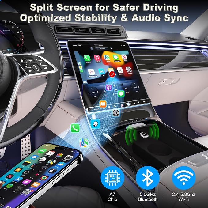 Wireless CarPlay Adapter-Mini Edition, Convert Factory Wired to Wireless Apple - Image 5