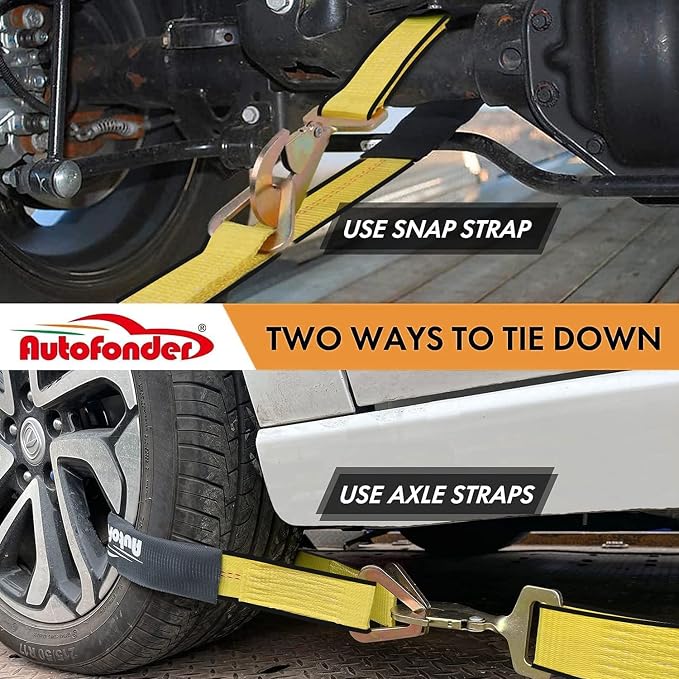 Heavy Duty Adjustable Car Tie Down Kit - Image 2