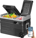 ELECAENTA 12 Volt Refrigerator, 43qt Dual Zone Car Fridge, Portable Freezer by ELECAENTA