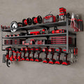 48" Large Power Tools Organizer Wall Mount, 12 Drill Holder by NattyDot