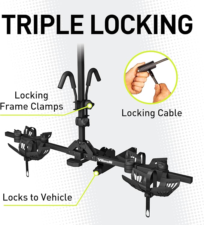 Vibrelli Electric Bike Hitch Rack - Image 5