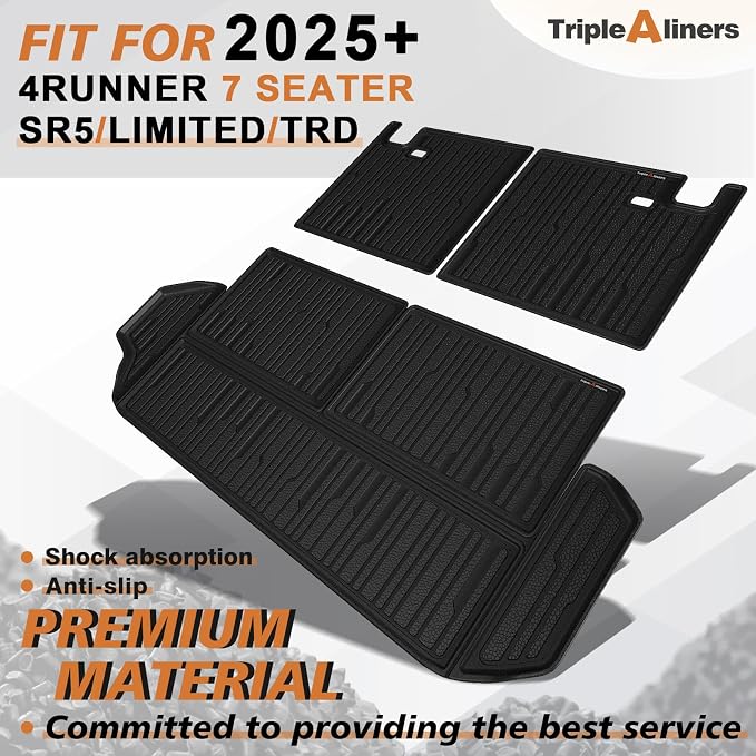 TripleAliners Trunk Mat & Rear Seatback Mat Fit - Image 4