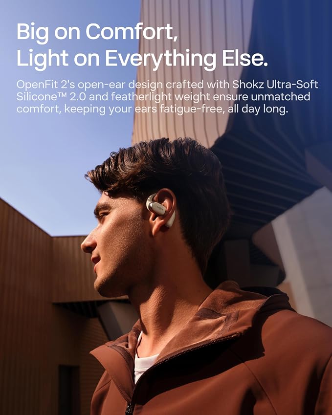 SHOKZ New OpenFit 2 Open-Ear Headphones, True Wireless Bluetooth Earphones - Image 5