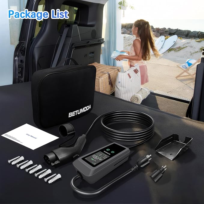 Portable Level 1&2 EV Charger, 16Amp Adjustable Current, Wallbox - Image 7