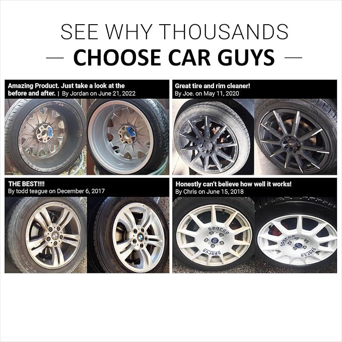 CAR GUYS Wheel Cleaner | Effective Rim and Tire Cleaner | Safe & Versatile - Image 6