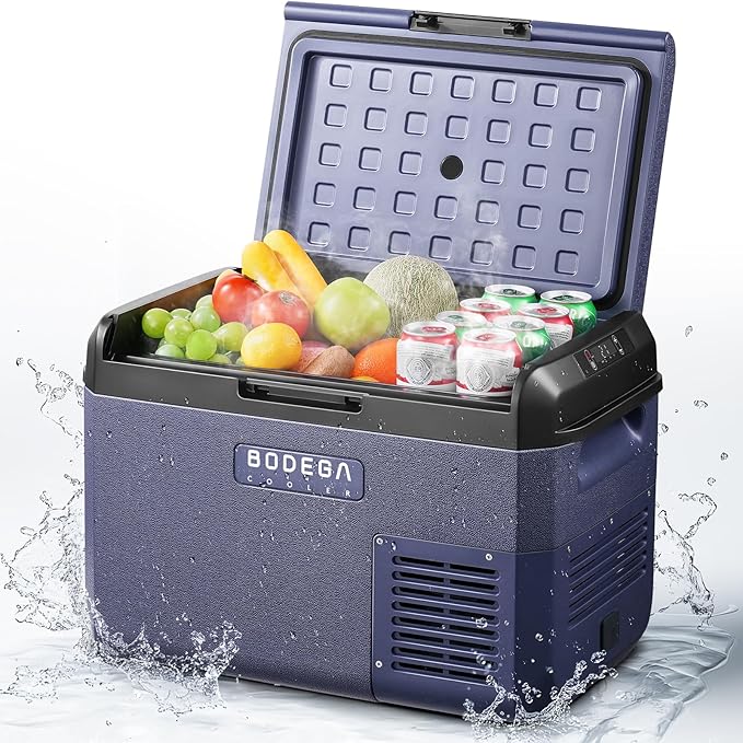BODEGACOOLER 12 volt Car Refrigerator - 26QT Portable Freezer IPX4 Waterproof by BODEGA