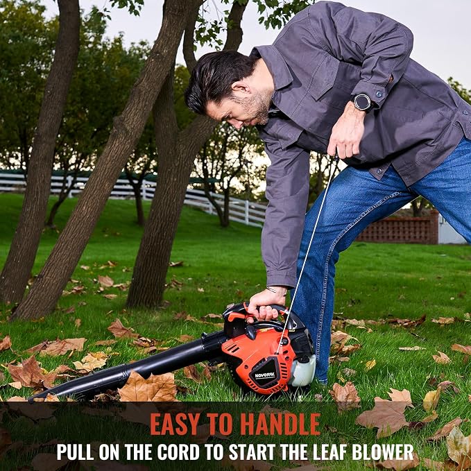 28CC Gas Leaf Blower 450-CFM 160-MPH, 2-Cycle Handheld Leaf Blower - Image 7