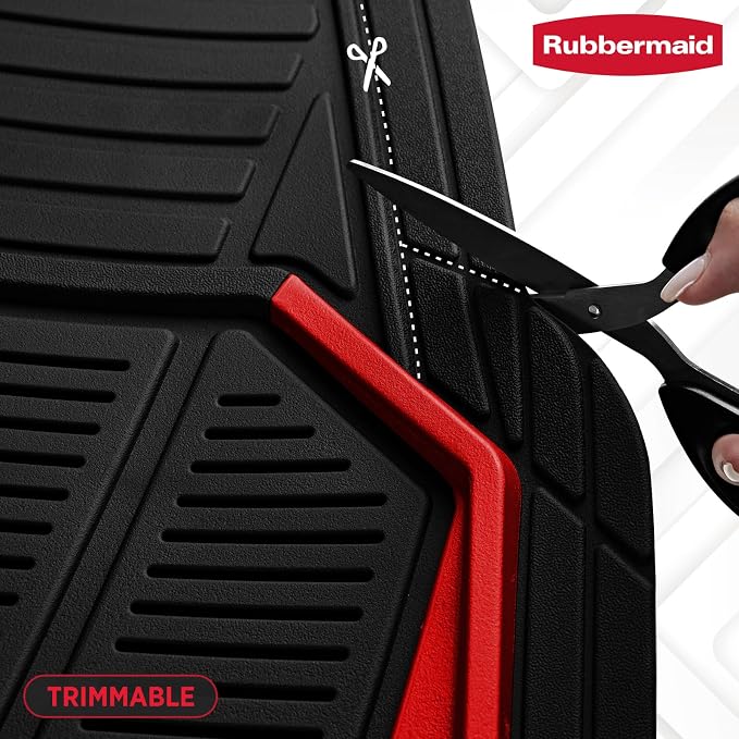 Rubbermaid Car Mat Full Set All-Weather Heavy-Duty 4 Pieces– Trim-to-Fit - Image 4
