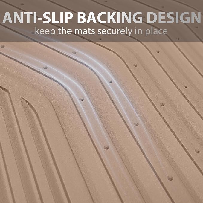 CAR PASS Rubber Car Mats, Car Floor Mats All Weather Car Mat Full Set 3 Piece - Image 9