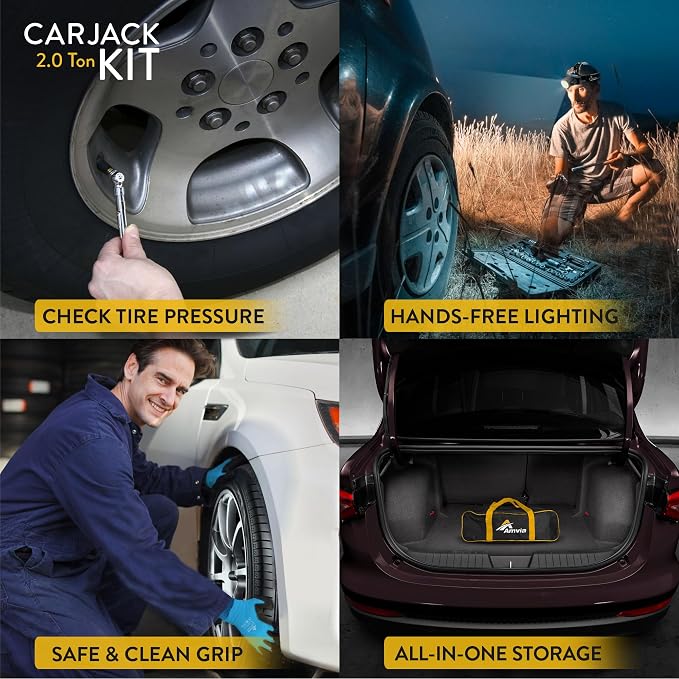 Car Jack Kit | Scissor Jack for Car 2 Ton - Image 3