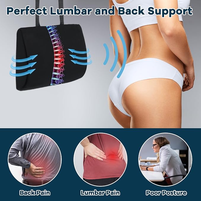 ROYALAY Lumbar Support Pillow for Car Seat Driver, Car Seat Cushions - Image 5