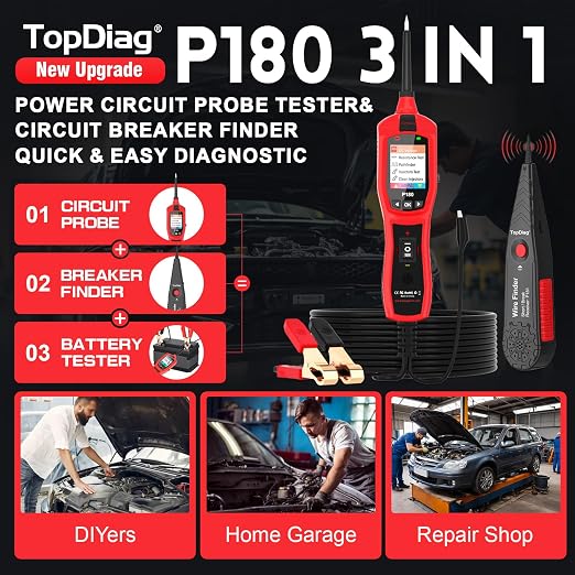 Circuit Breaker Finder Tool, Battery Tester, AC DC Voltage Tester, Fuel - Image 2