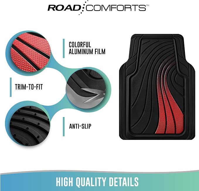 Road Comforts Car Floor Mats Full Set – Front & Rear Car Floor Mats - Image 7