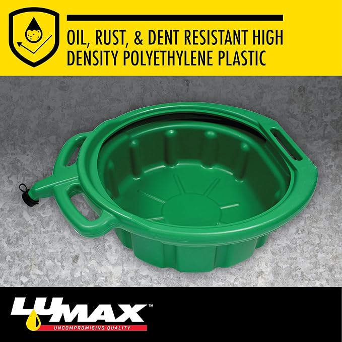 LUMAX Green 3.75 Gallon Plastic Oil Drain Pan - Image 3