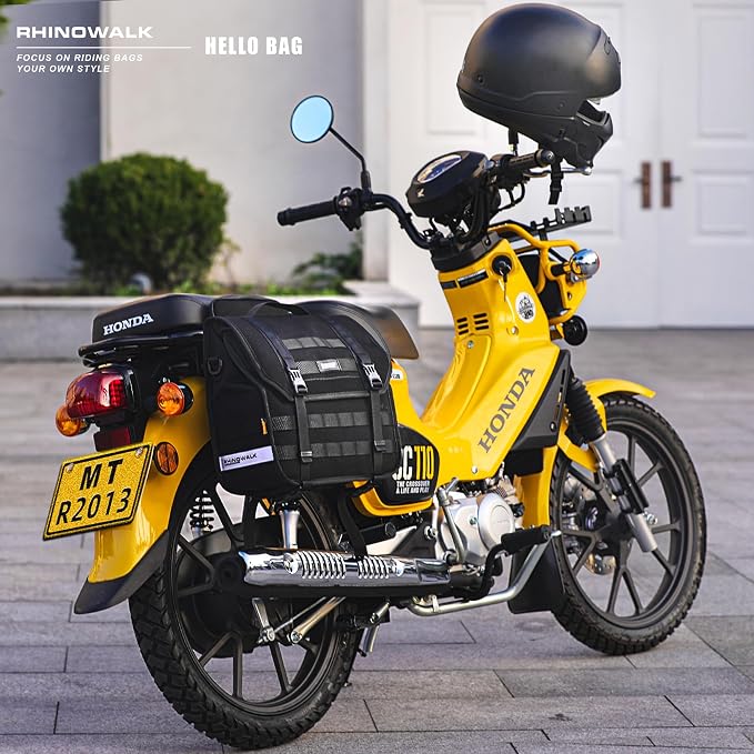 Rhinowalk 13L Waterproof Motorcycle Saddlebags, 26L Total Capacity, Quick - Image 8