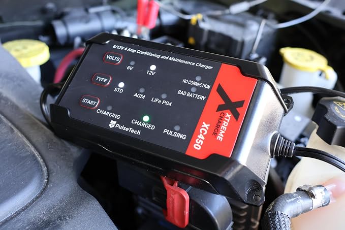 PulseTech XC450 Xtreme Charge 4 AMP Smart Battery Charger Maintainer, Trickle - Image 5