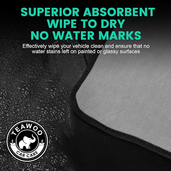 16-Pack Bulk Microfiber Towels for Cars, Super Absorbent Car Drying Towel - Image 3